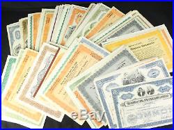 Huge Collection Lot of 200+ Vintage Stock Certificates Copper Mining, Tobacco++