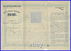 ILLINOIS 1893 The Woman's Land Syndicate Bond Stock Certificate South Waukegan