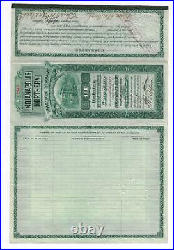 INDIANA 1902 Indianapolis Northern Traction Company Bond Stock Certificate ABN