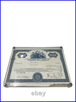 INTERCONTINENTAL MINING & ABRASIVES, INC. 87 Shares 1973 Stock Certificate