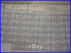 Imperial China 1913 Government Railroad Bonds 5% Gold 20P Coupons Free Ship