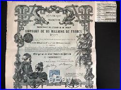 Indo China Loan from Annam & Tonkin (French protectorates) 1896