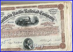 Investment 25 Northern Pacific Railroad Co, 1870s! Brown, Preferred $100 Stock