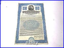 Kingdom Of Roumania Monopolies100$ 1929 Gold Bond With 40 Coupons