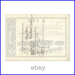Lawrence Rail Road Company Stock Certificate // 100 Shares // 1885