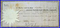 Lehigh Water-Gap Bridge Company 1827 Stock Certificate #10 Pennsylvania PA