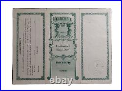 Long Beach, CA 1923 California Royalties Stock Certificate #14