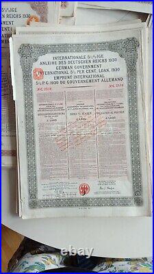 Lot 100! Bonds EXTERNAL LOAN GERMAN GOVERNMENT YOUNG BOND 1930 Äussere Anleihe