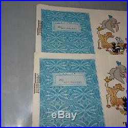 Lot (2) CONSECUTIVE 1986 THE WALT DISNEY COMPANY STOCK CERTIFICATE(S) TWO SHARES