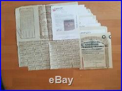 Lot Of 10 Petchili Chinese Bonds 5,5% 1913 Gbp20 Uncancelled With Passco