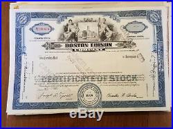 Lot of 100 Different Stock Certificates Pennsylvania Railroad Pan Am Erie Bond