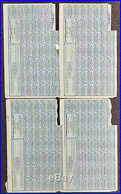 Lot of 4 China 1913 Lung-Tsing-U-Hai Chinese £20 Uncancelled Bonds with Coupons