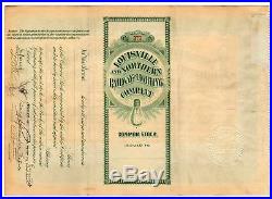 Louisville and Northern Railway and Lighting Company Stock Certificate
