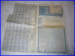 Lung Tsing U Hai Railway 1913 With Coupons Uncancelled