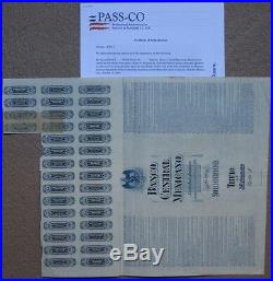 MEXICO $2,500 PESOS BANCO CENTRAL MEXICANO 1903 MEXICAN BOND aka BLUEBERRY