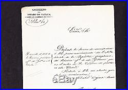 Mexico Benito Juarez Original Ink Signature 1848