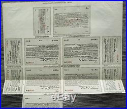 Mexico 1896 Estados Unidos Mexicanos GREEN LADY 500 $ Deuda Interior Bond Loan
