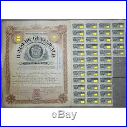 Mexico 1902 Banco de Guanajuato $1,000 Winston Churchill RARE 10 Shares