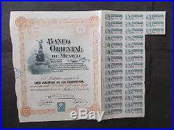 Mexico 2x Banco Oriental 1900 + 1905 Not Cancelled