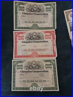 Mixed Lot of 47 Different Stock Certificates and Bonds, Various Industries
