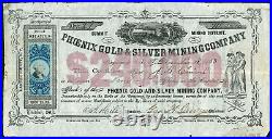 NEVADA TERRITORY PHOENIX GOLD & SILVER MINING CO Summit District Lander Cy 1863