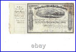 NEW JERSEY 1881 The Cape May & Millville Rail Road Company Stock Certificate