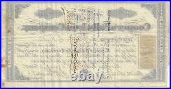 NEW YORK 1864 Cooper's Falls Iron Company Stock Certificate DeKalb