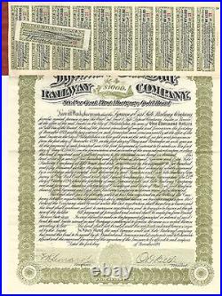 NEW YORK Syracuse & East Side Railway Co Bond Stock Certificate 1894 #21