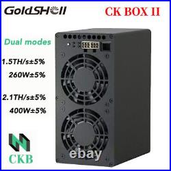 New Goldshell CK BOX II 2.1Th/s 400W 1.54T/260W Asic Miner CKB Nervos -No PSU