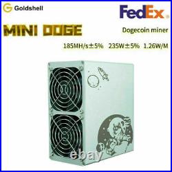 New Goldshell Mini Doge Miner-185M 235W Silent Doge / LTC Coin Wifi Miner WithPSU