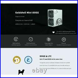 New Goldshell Mini Doge Power Supply Wifi Limited Version DOGE LTC Miner With PSU