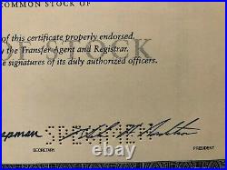 Nordstrom Specimen Stock Certificate 2000 Scarce High End Department Store