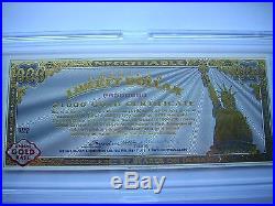 Norfed American Liberty Gold Certificate Mint $1000-1 Oz Gold Rarest Of Them All