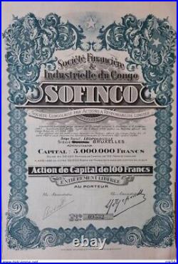 Old antique original Stock bonds international pcs 5
