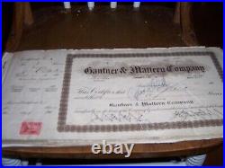 Old stock certificates Book of 59 issued & more