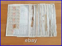 One Lot Of 10 Chinese Bonds 5% 1925 $50 Gold Uncancelled