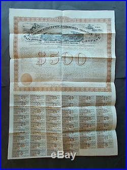 Only 65 Bonds Ever Issued - A Great Rarity In Railroad Bonds
