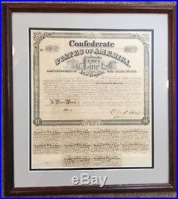 Original 1864 Confederate $1000 Bond sold at Sotheby's -Complete ALL Coupons