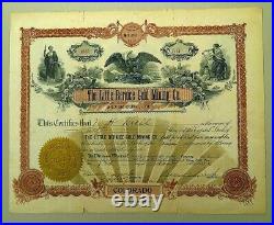 Original 1906 Colorado Gold Mining Stock Certificate