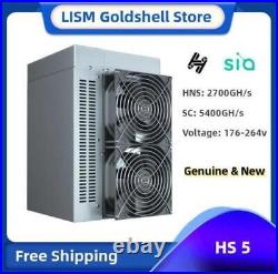 Original Goldshell HS5 Miner HNS 2700GH/s 2650W OR SC 5400GH/s 1500W