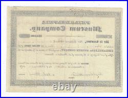 PENNSYLVANIA 1837 Philadelphia Museum Company Stock Certificate