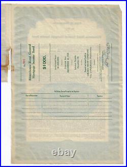 PENNSYLVANIA 1930 Rittenhouse Hotel Bond Certificate Philadelphia