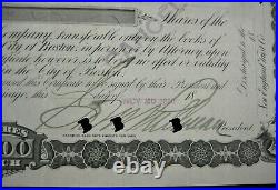 PULLMANS PALACE CAR Stock Certificate Signed George Pullman 1890