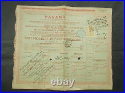 Panama Canal Lottery Loan 1913 Set Comprising Traded In Bonds + Orig. Envelope