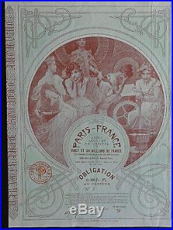 Paris- France SA Obligation 1906