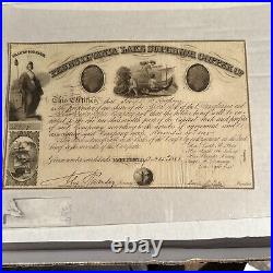 Pennsylvania And Lake Superior Copper Co 1845 Very Early Michigan Mining