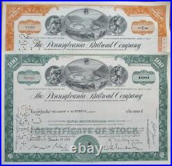 Pennsylvania Railroad Company' LOT 3000+ PIECES Stock Certificates, 1950s-60s