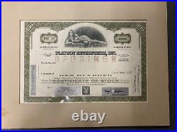 Play Boy Specimen Stock Certificate
