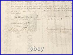 Pocomoke Bay Oyster Co NJ / MD VA connections 1886 stock certificate not tin can