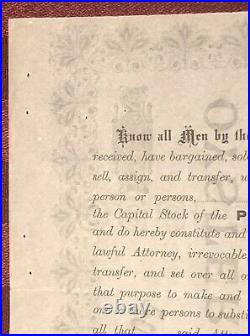 Pocomoke Bay Oyster Co NJ / MD VA connections 1886 stock certificate not tin can